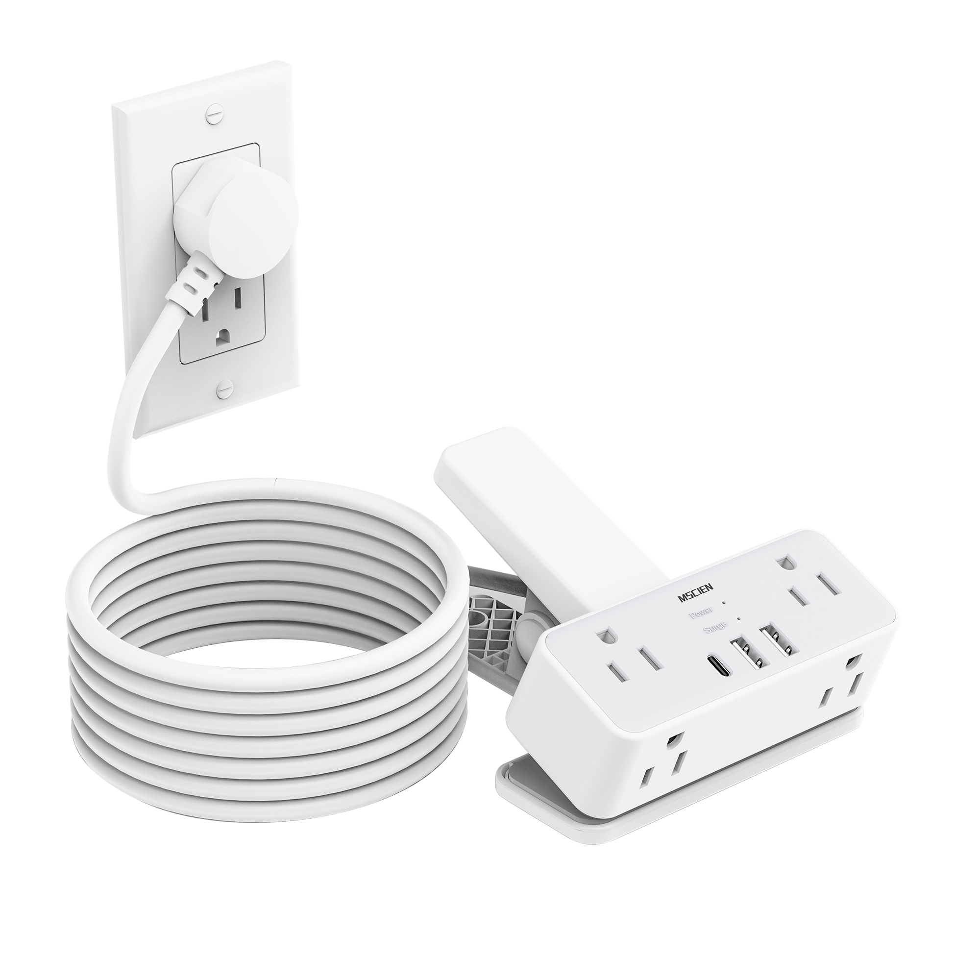 Power Strip Desk - MSCIEN Power Strip Surge Protector with
