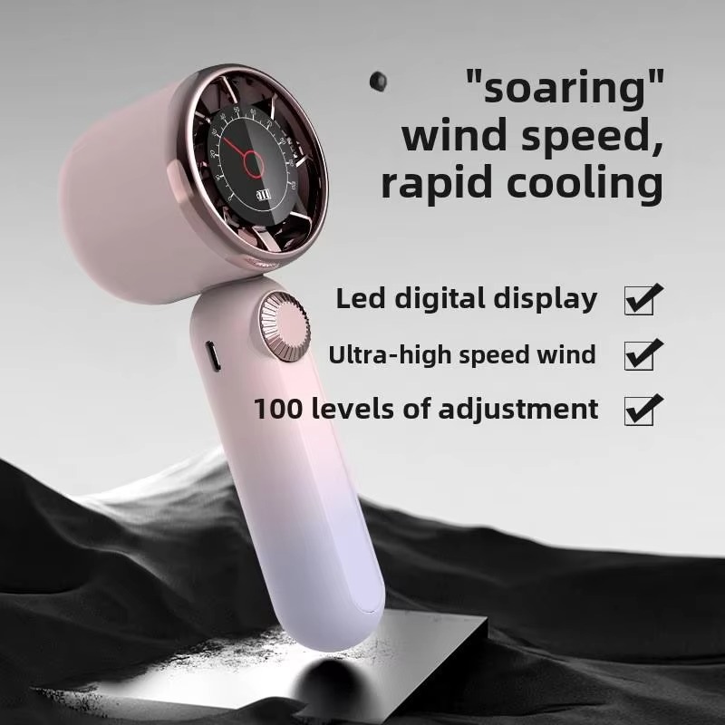 Usb Desk Fan - Handheld Fans 100-Speed Outdoor Dashboard Handheld
