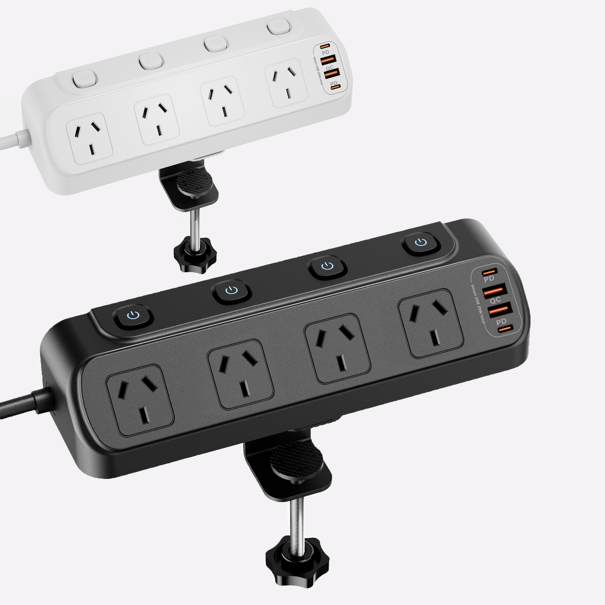 Power Strip Desk - 2500W Australia Au Ac Plug Multitap