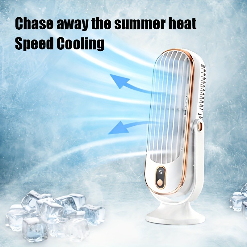 Usb Desk Fan - Portable Stylish Cooling Fan, Dual Motor