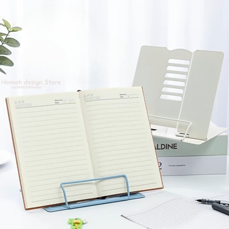 Document Holder Stand - Metal Adjustable Portable Reading Book Holder