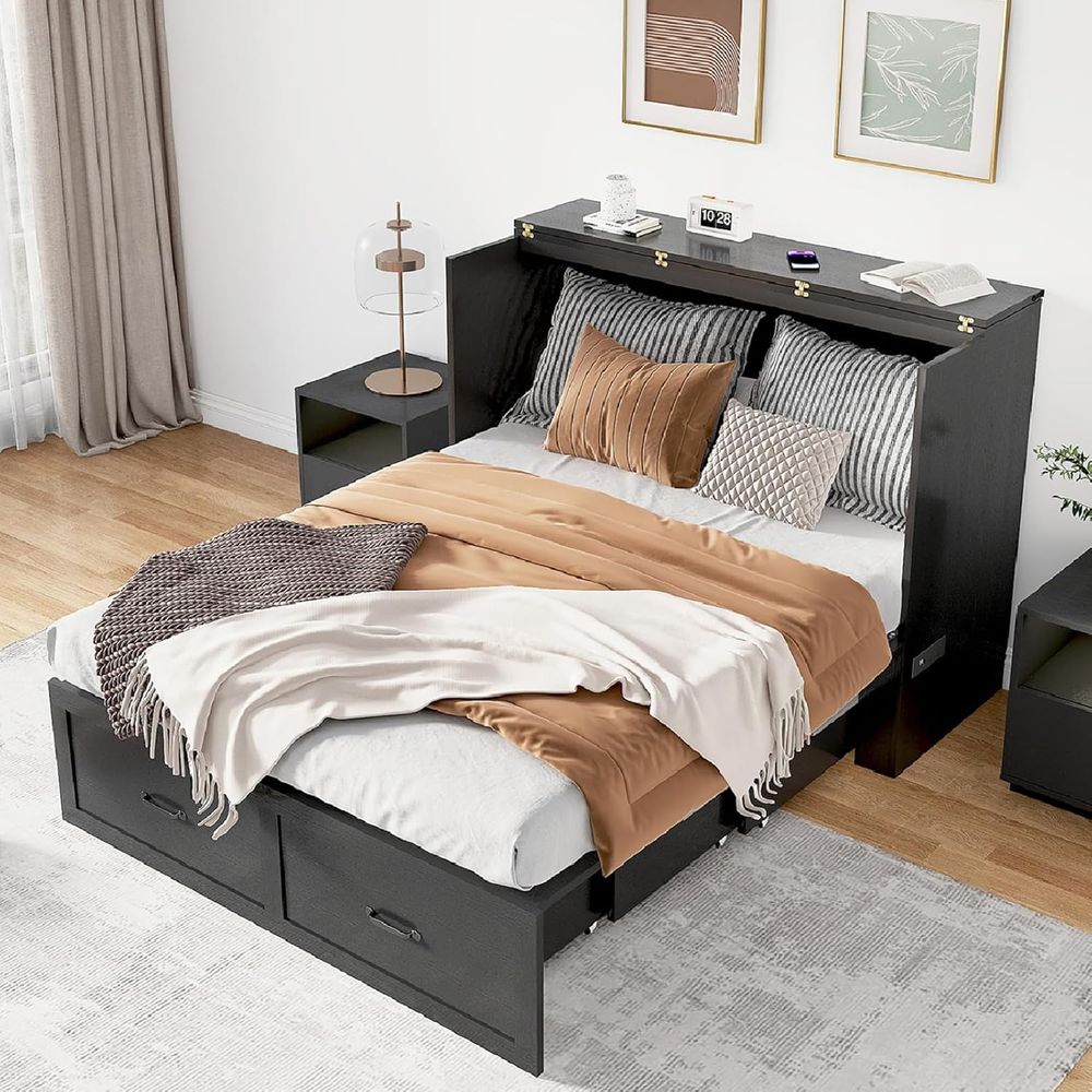 Desk Charging Station - Murphy Chest Bed with Desk and