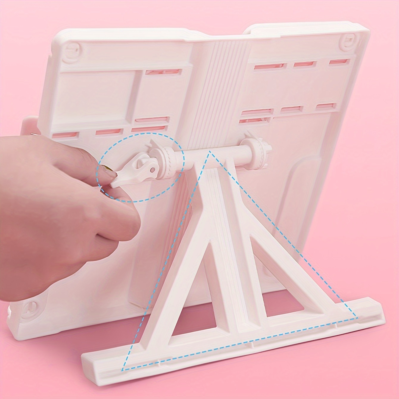 Document Holder Stand - 1pc-Adjustable Portable Adjustable Reading Book Holder