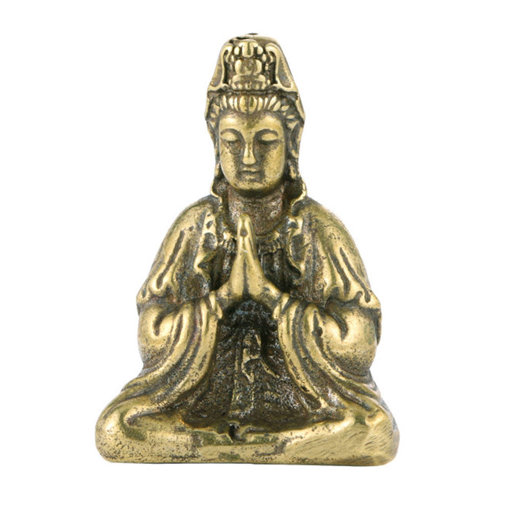 Home Office Minimalist - Brass Yin Adornment Elegant Minimalist Kannon