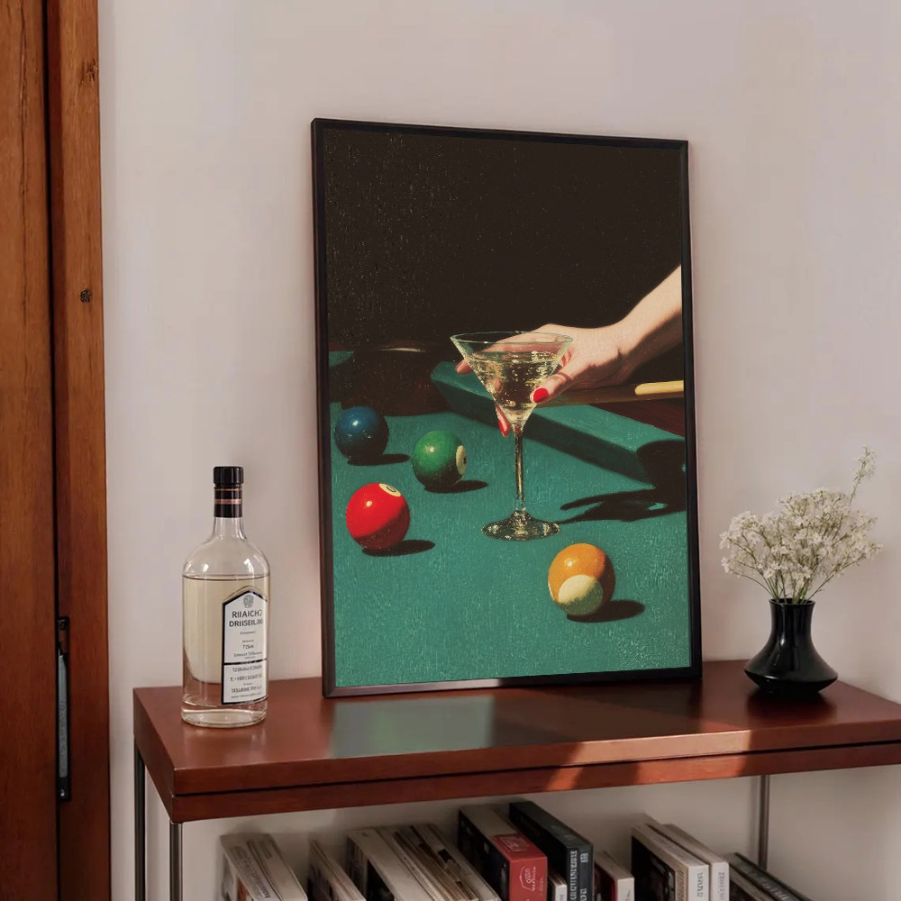 1pc Vintage Billiards Cocktail - Home Office Minimalist avis et prix