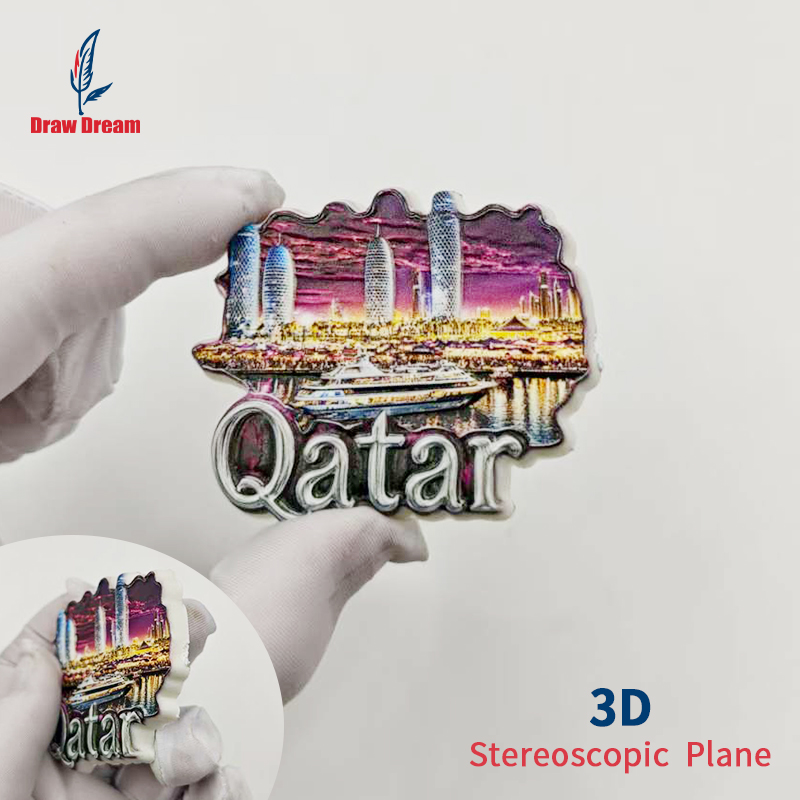 1Pc Qatar 3D Stereo Refrigerat - Home Office Qatar avis et prix