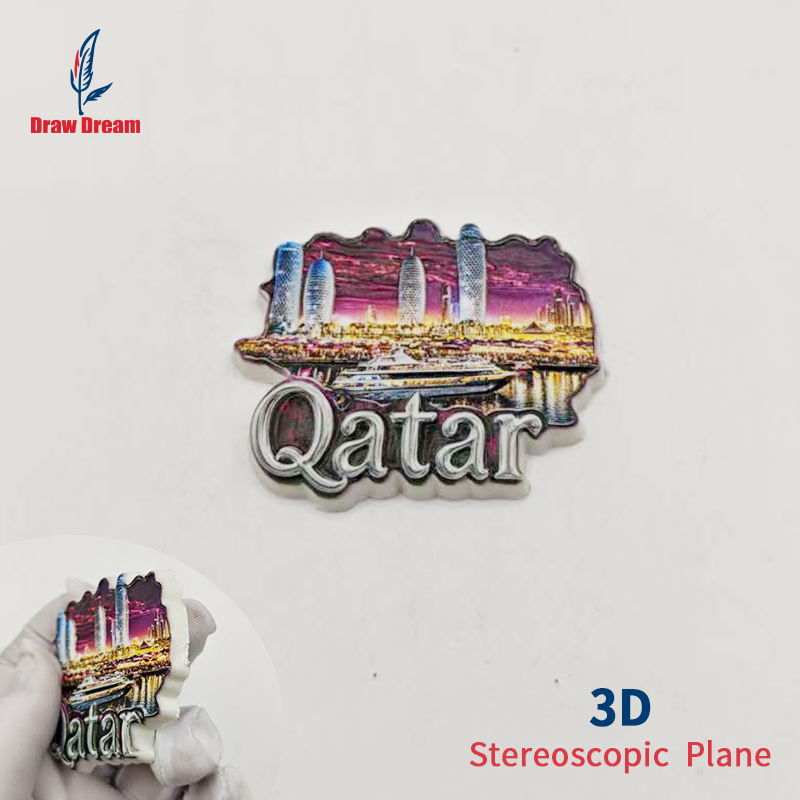 1Pc Qatar 3D Stereo Refrigerat - Home Office Qatar avis et prix