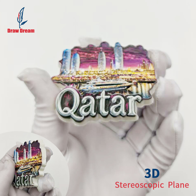 1Pc Qatar 3D Stereo Refrigerat - Home Office Qatar avis et prix