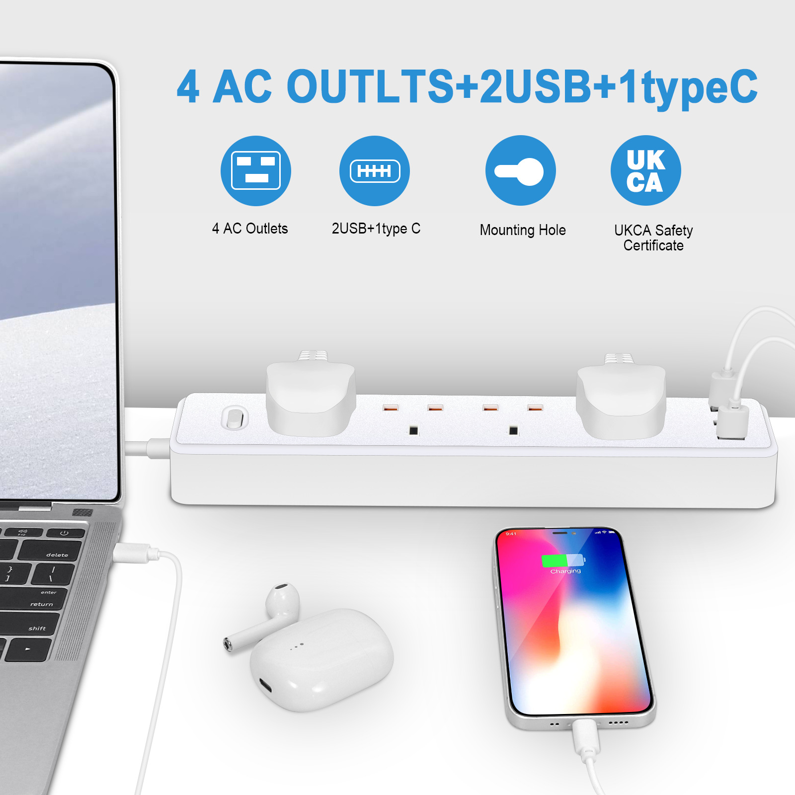 Power Strip Electric Socket UK - Power Strip Desk avis et prix