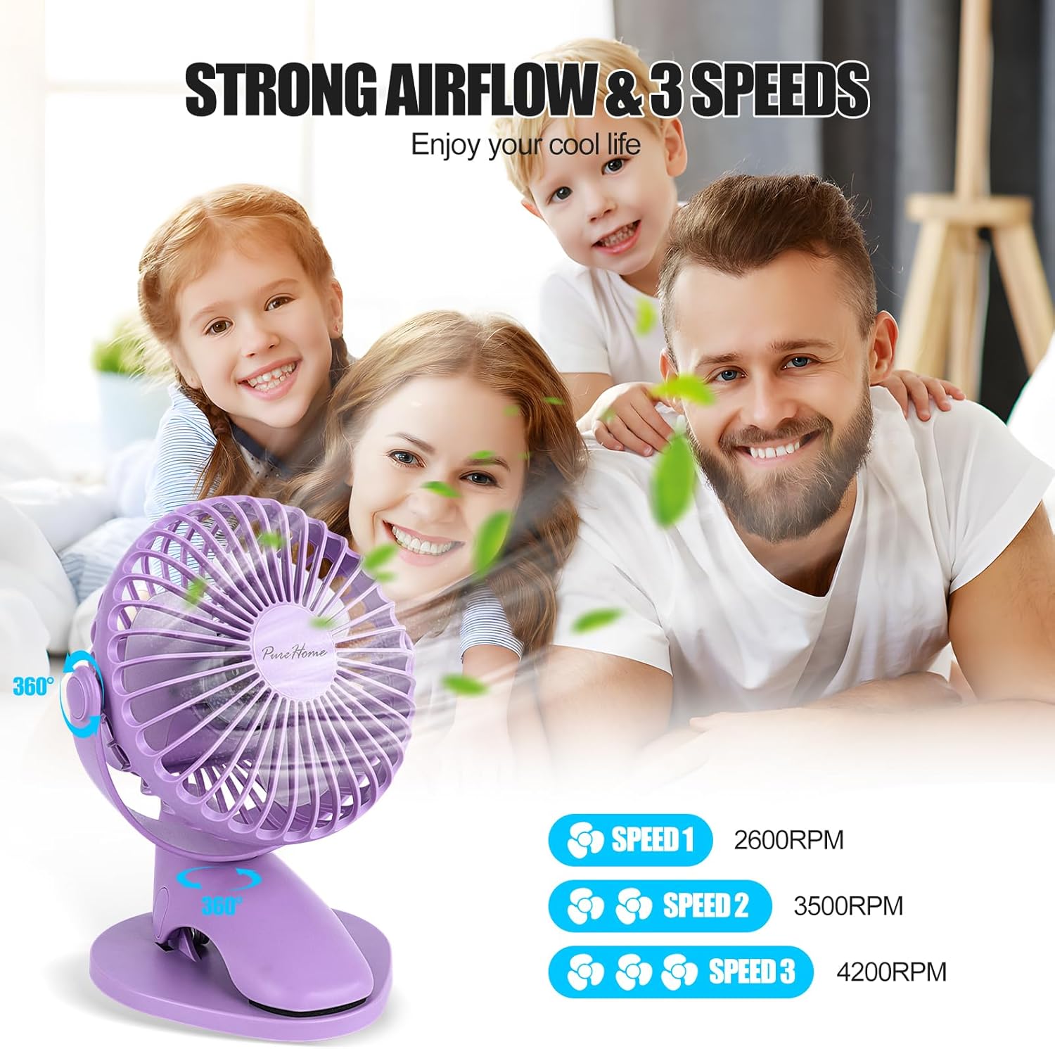 Portable Clip Fan Battery Oper - Usb Desk Fan avis et prix