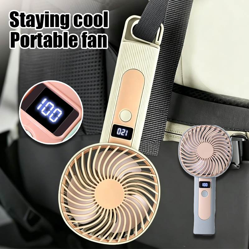 Mini Handheld Fan with Digital - Usb Desk Fan avis et prix