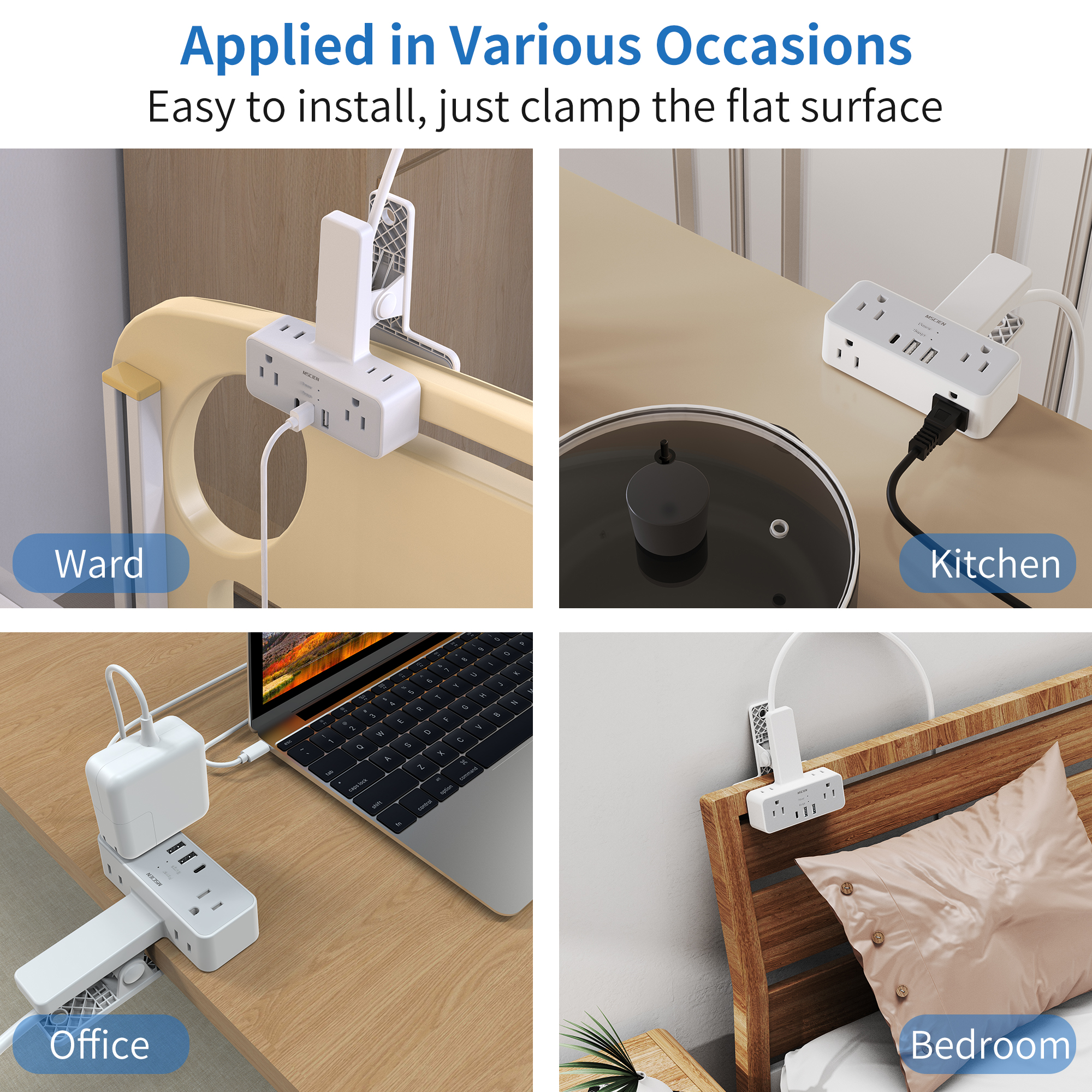 MSCIEN Power Strip Surge Prote - Power Strip Desk avis et prix
