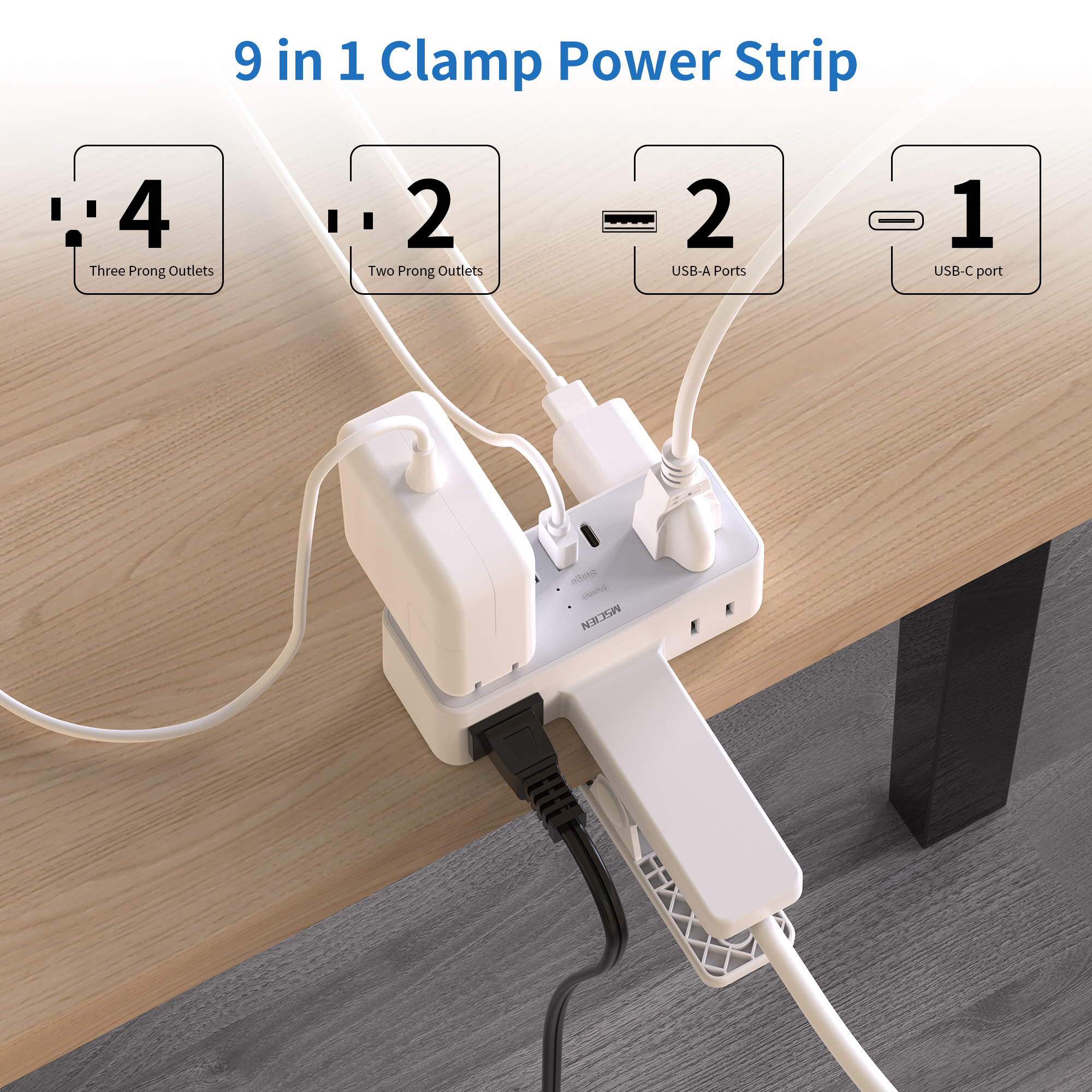MSCIEN Power Strip Surge Prote - Power Strip Desk avis et prix