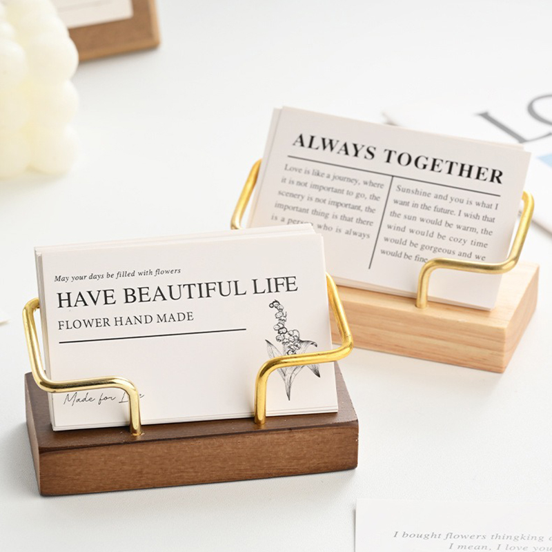 Wooden Business Card Holder Me - Document Holder Stand avis et prix