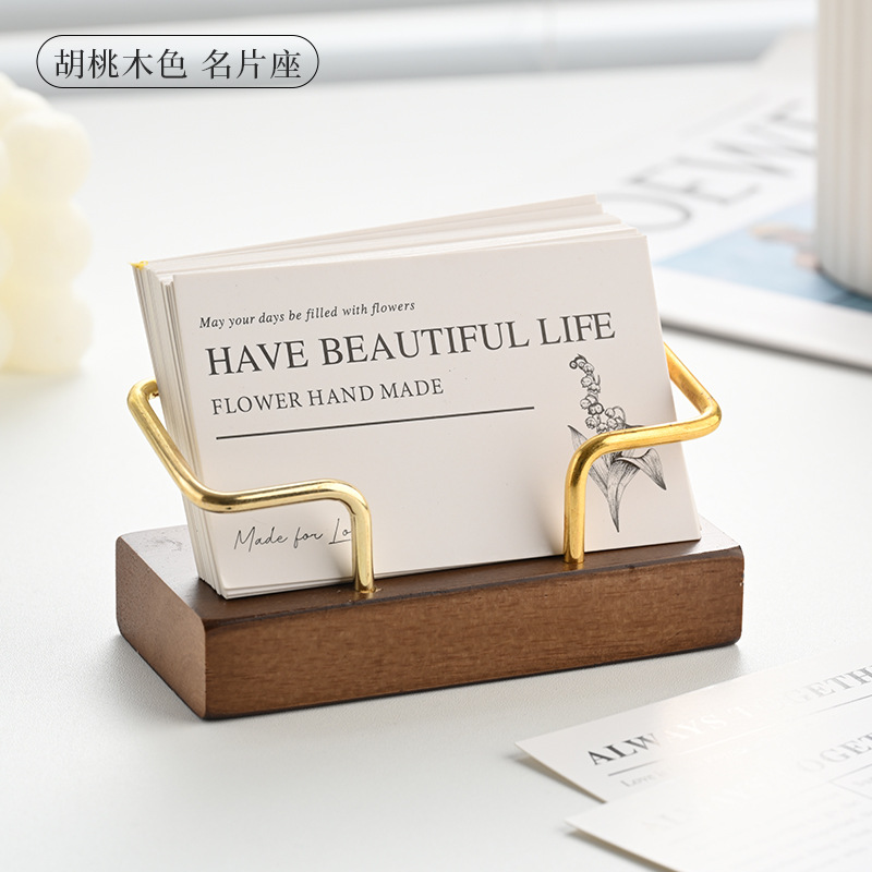 Wooden Business Card Holder Me - Document Holder Stand avis et prix