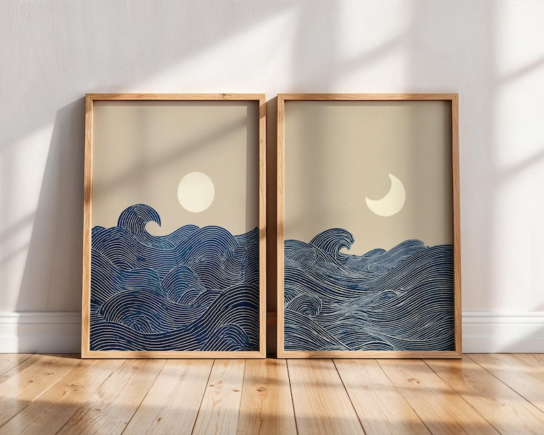 2pcs Japandi Minimalist Moon C - Home Office Minimalist avis et prix