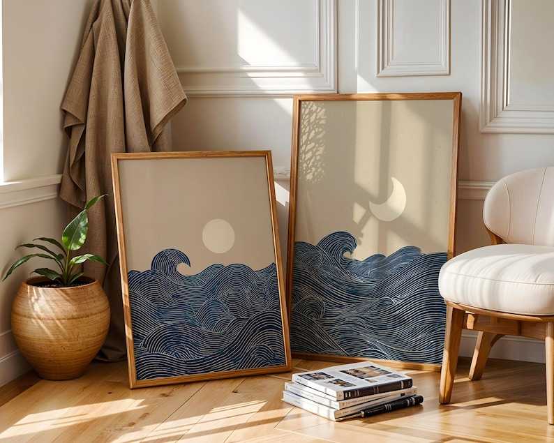 2pcs Japandi Minimalist Moon C - Home Office Minimalist avis et prix