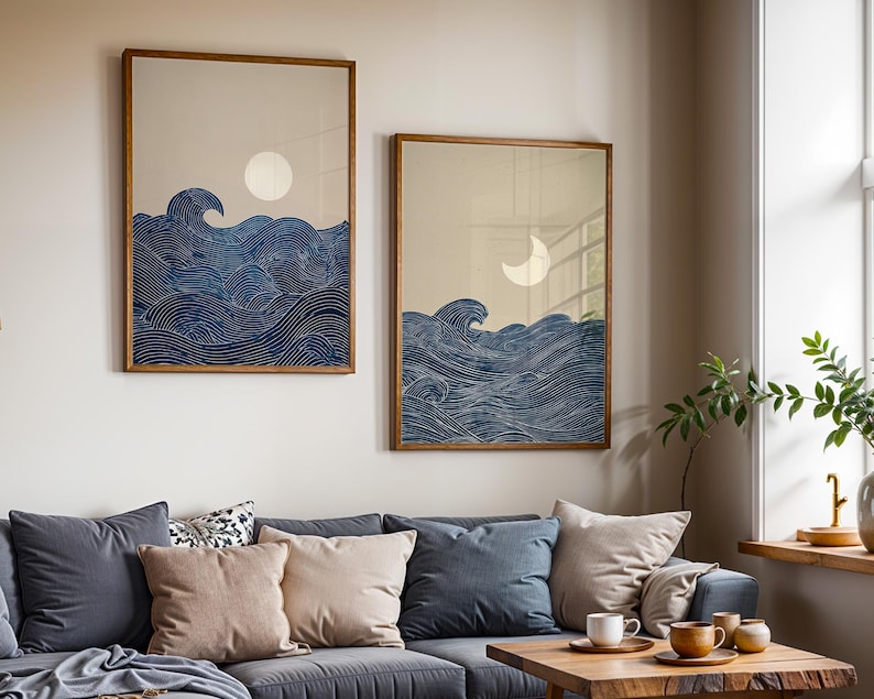 2pcs Japandi Minimalist Moon C - Home Office Minimalist avis et prix