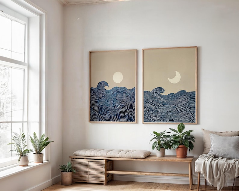 2pcs Japandi Minimalist Moon C - Home Office Minimalist avis et prix