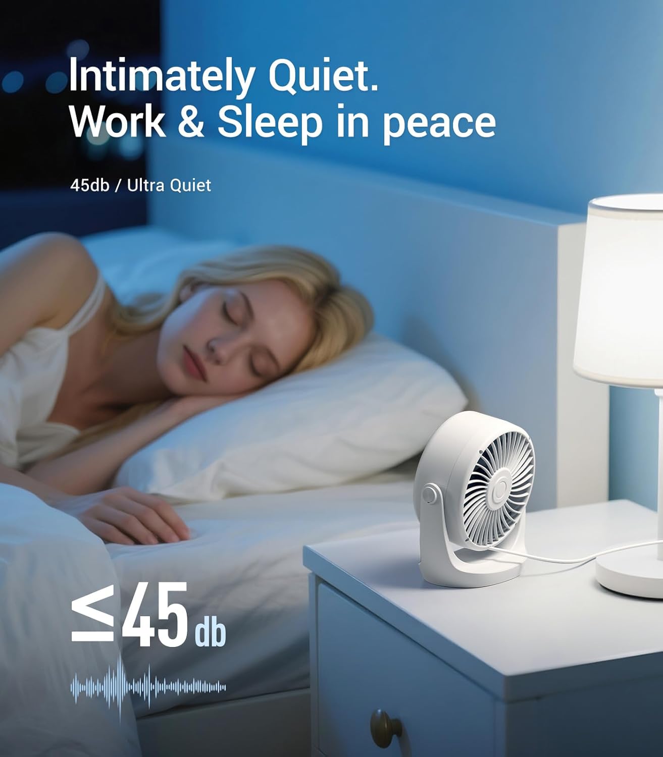 USB Desk Turbo Fan, Ultra-Quie - Usb Desk Fan avis et prix