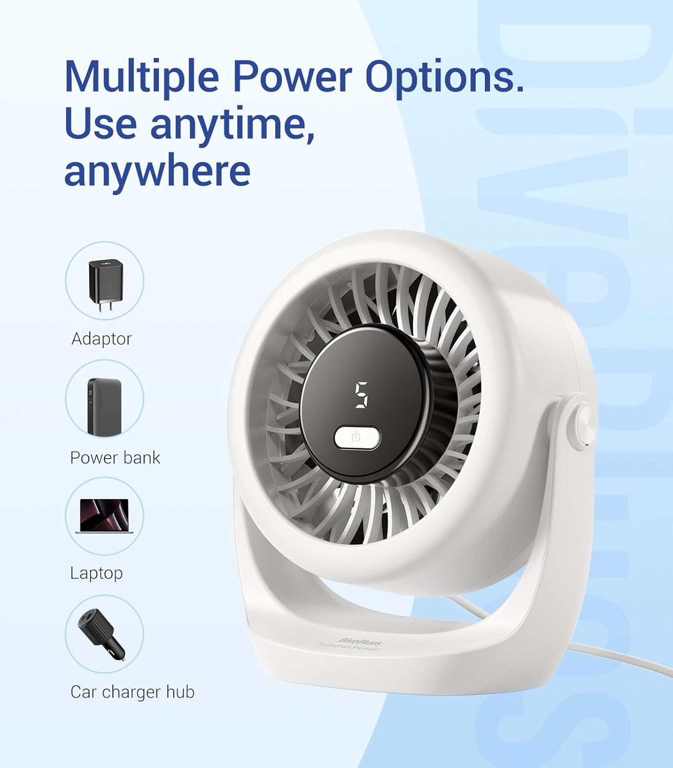 USB Desk Turbo Fan, Ultra-Quie - Usb Desk Fan avis et prix