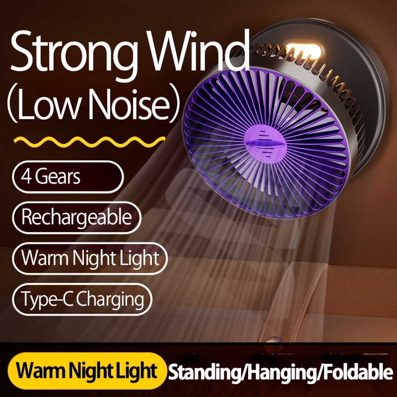 2-in-1 Desktop & Wall Fan, 4 S - Usb Desk Fan avis et prix