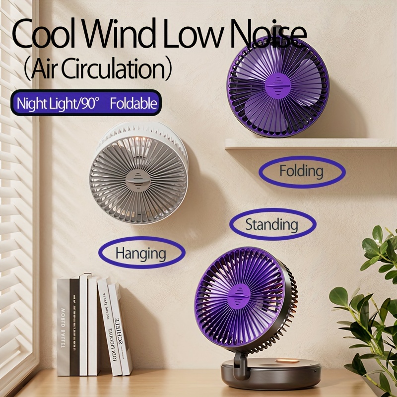 2-in-1 Desktop & Wall Fan, 4 S - Usb Desk Fan avis et prix