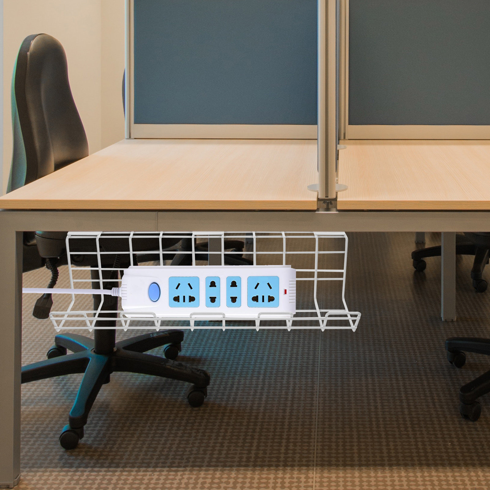 2Pcs Under Desk Cable Storage  - Power Strip Desk avis et prix