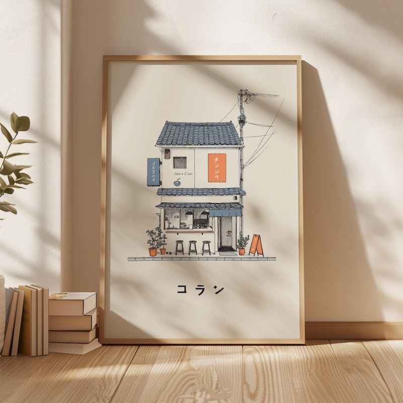1pc Japanese Ramen Shop Canvas - Home Office Minimalist avis et prix