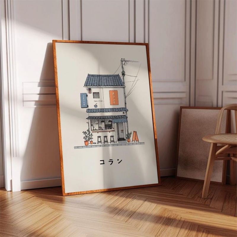 1pc Japanese Ramen Shop Canvas - Home Office Minimalist avis et prix