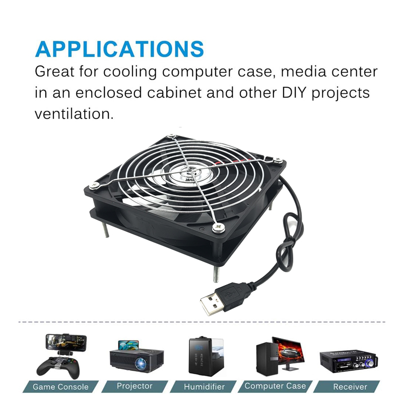 8/12cm 12V USB Powered Compute - Usb Desk Fan avis et prix