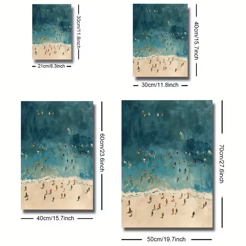 Minimalist Beach Scene Canvas  - Home Office Minimalist avis et prix
