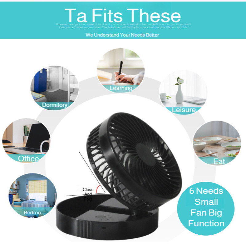 Retractable Fan Portable Mini  - Usb Desk Fan avis et prix