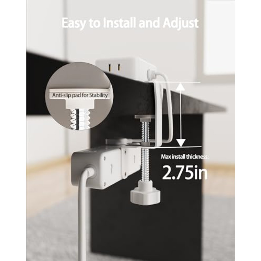 Dual Layer Desk Clamp Power St - Power Strip Desk avis et prix