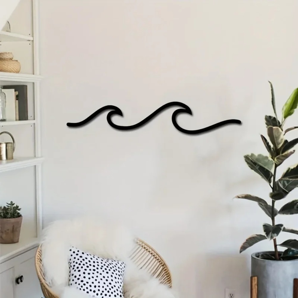 HelloYoung Metal Wave Wall Art - Home Office Minimalist avis et prix