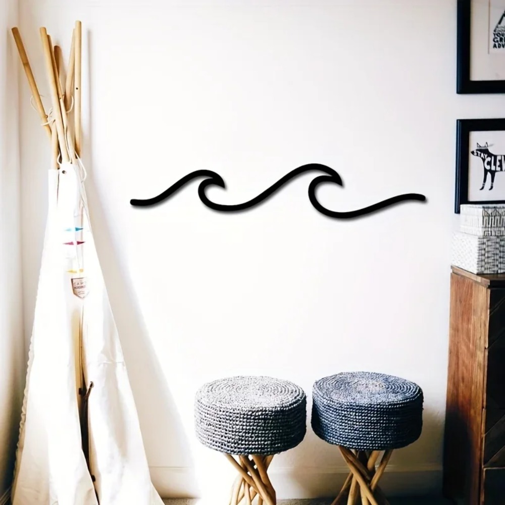 HelloYoung Metal Wave Wall Art - Home Office Minimalist avis et prix