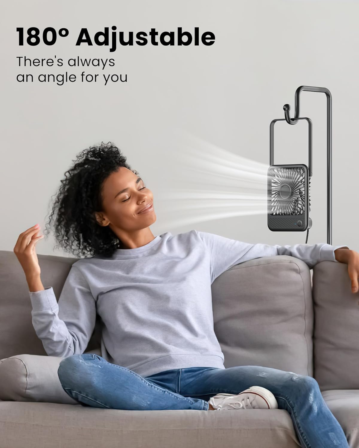 USB Desk Fan, 3-Speed Adjustab - Usb Desk Fan avis et prix