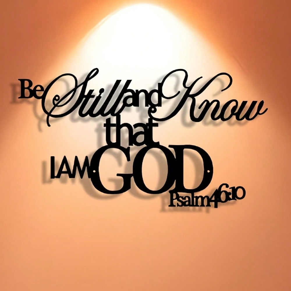 1pc God Word Metal Wall Art, E - Home Office Minimalist avis et prix