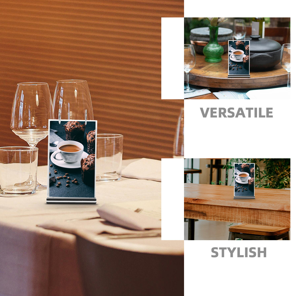 2Pcs Multi-Page Flip Menu Stan - Document Holder Stand avis et prix