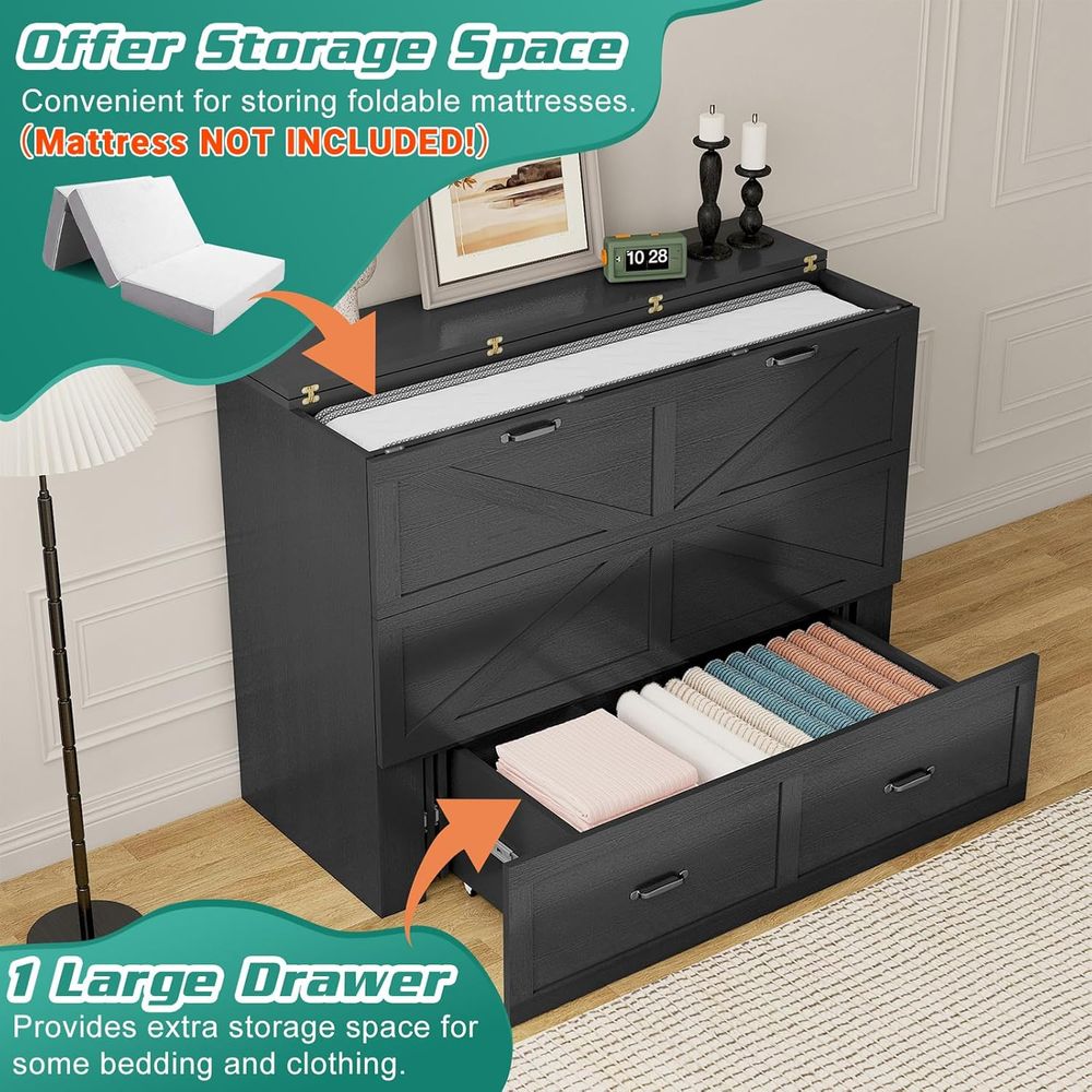 Murphy Chest Bed with Desk and - Desk Charging Station avis et prix