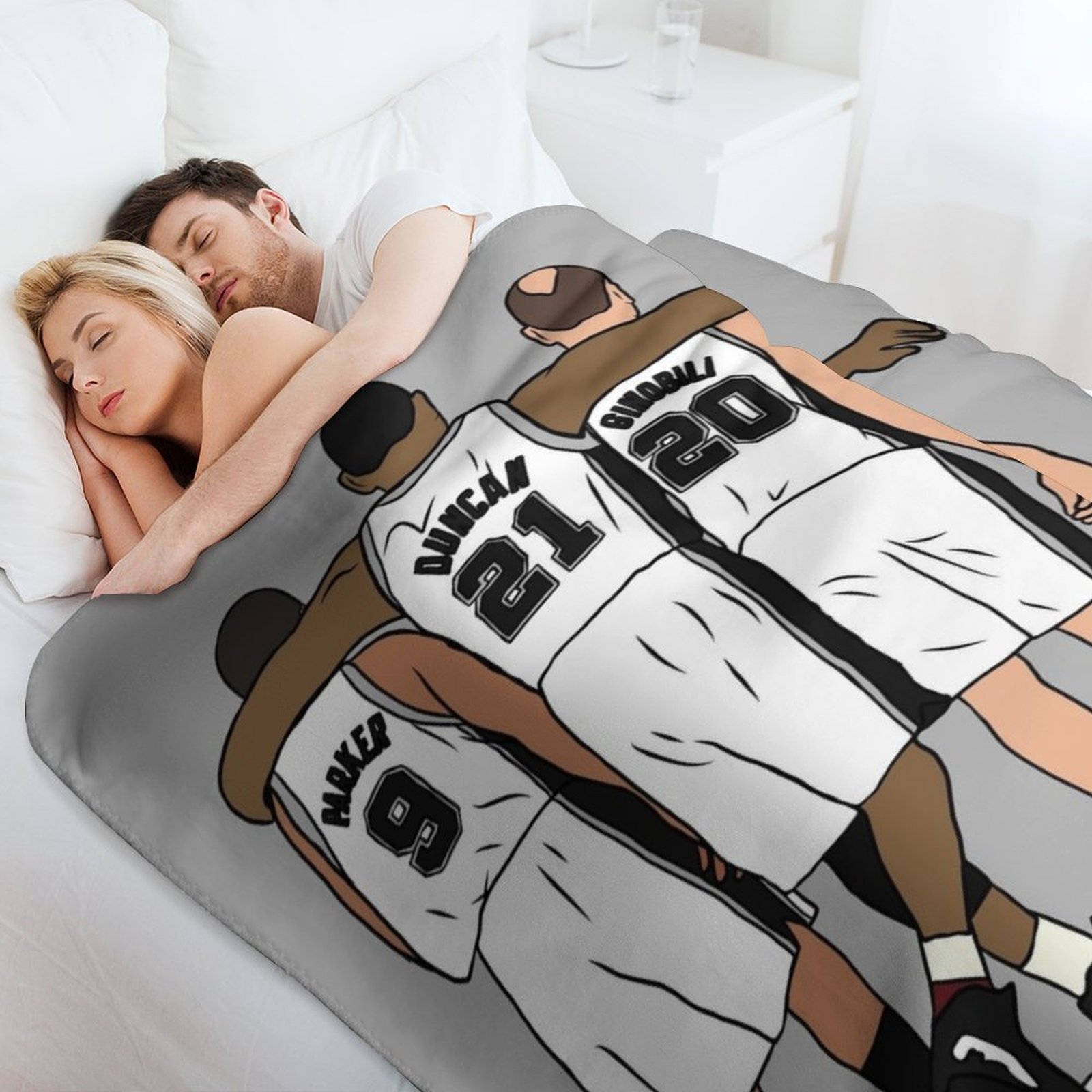 Tony, Tim & Manu Throw Blanket - Home Office Tim avis et prix
