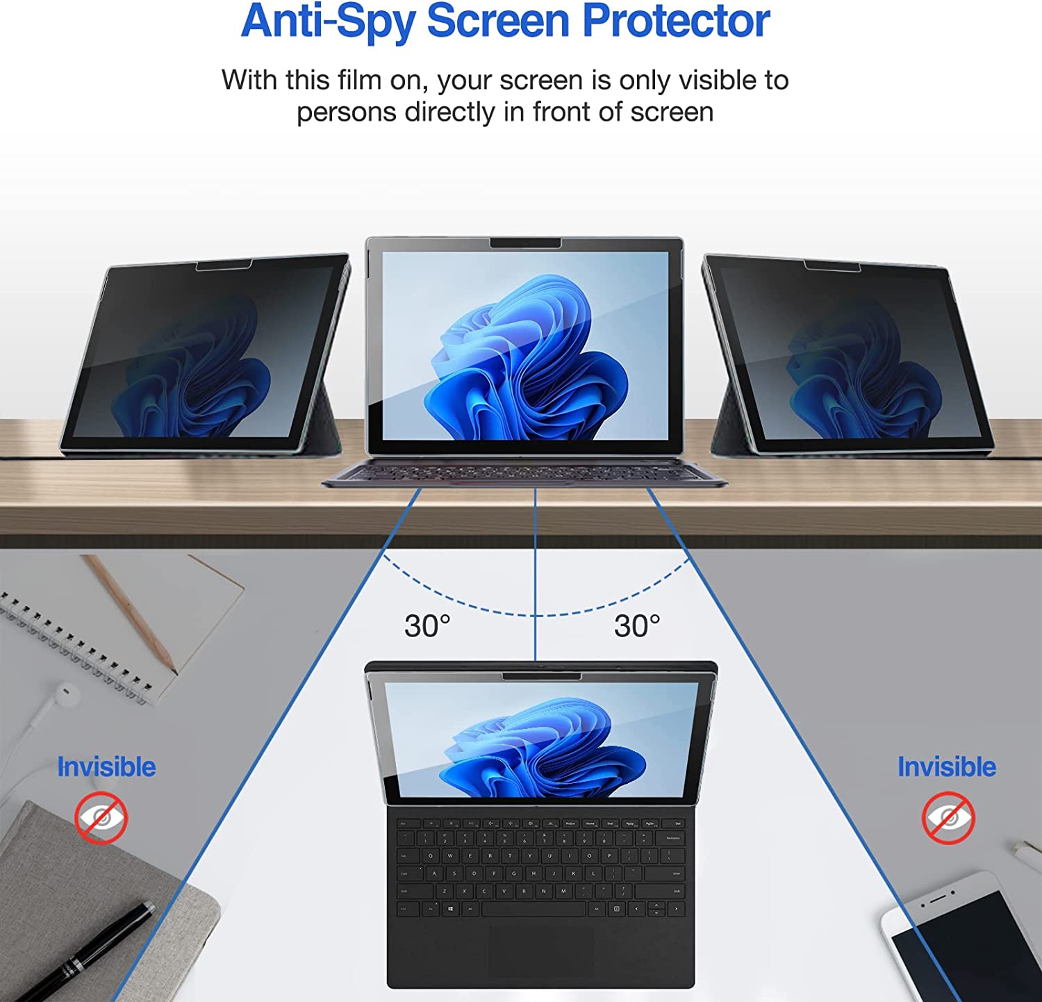 Privacy Filter Tempered Glass  - Home Office Microsoft avis et prix