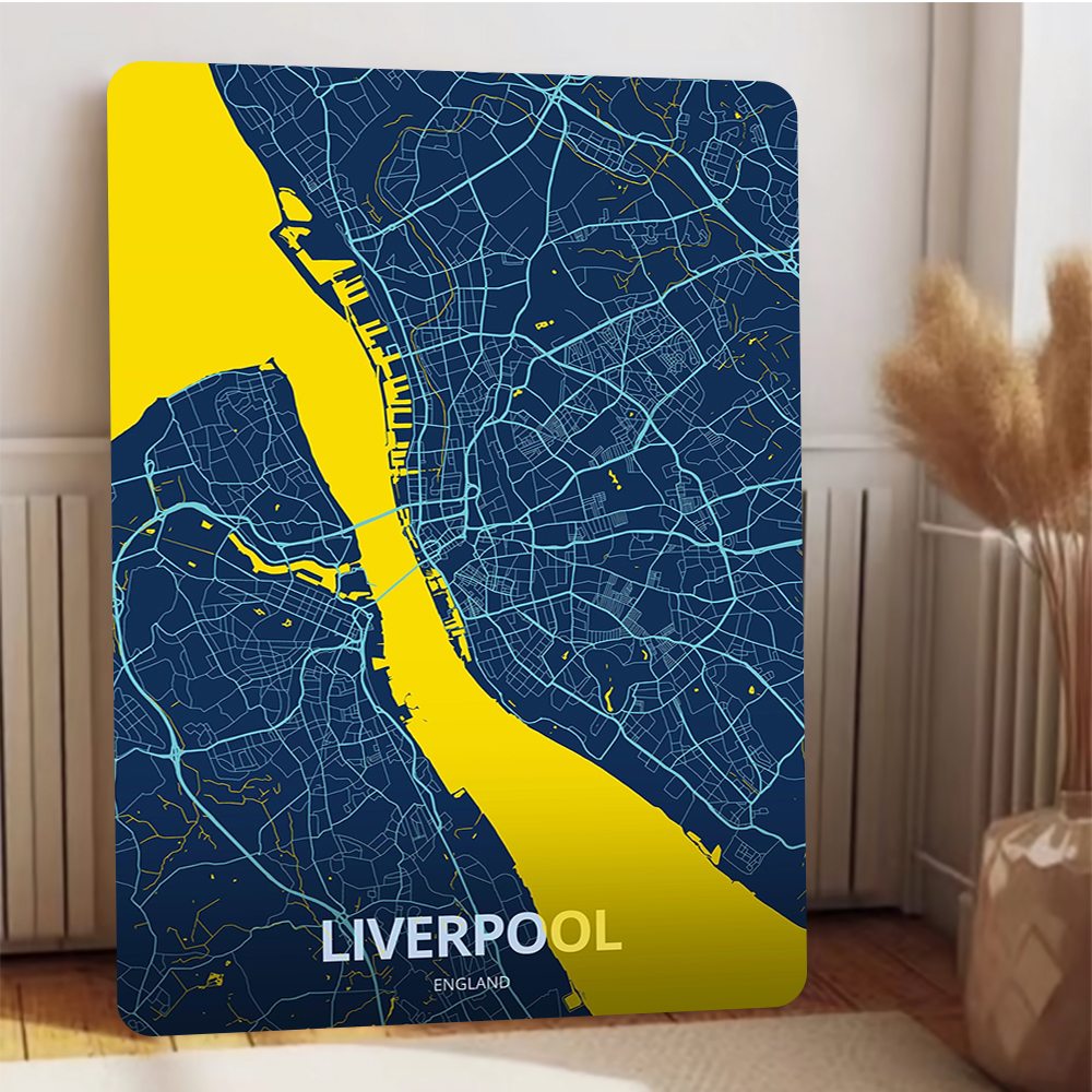 Liverpool England City Map Met - Home Office Liverpool avis et prix