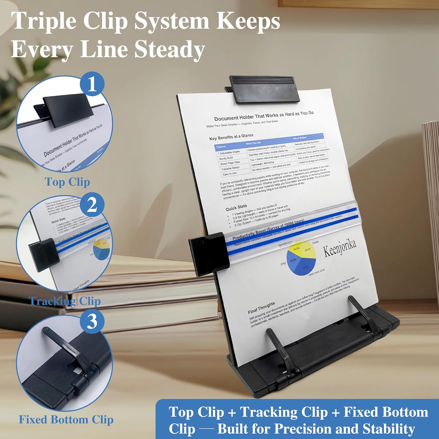 Adjustable Document Holder wit - Document Holder Stand avis et prix
