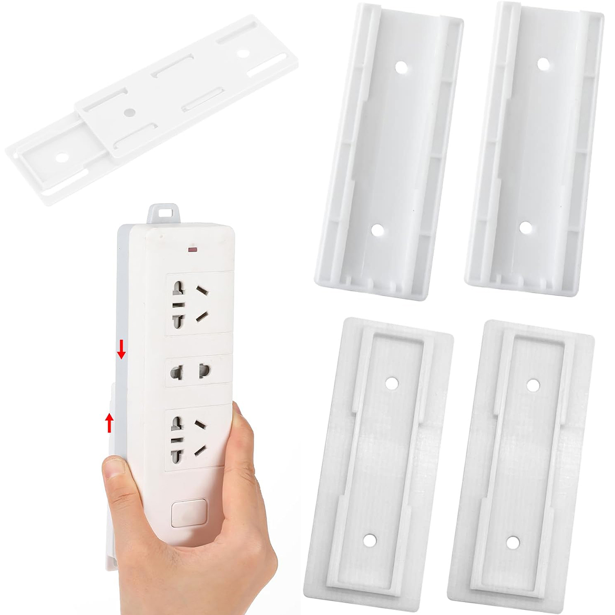 2/4 PCS Power Strip Holder No  - Power Strip Desk avis et prix