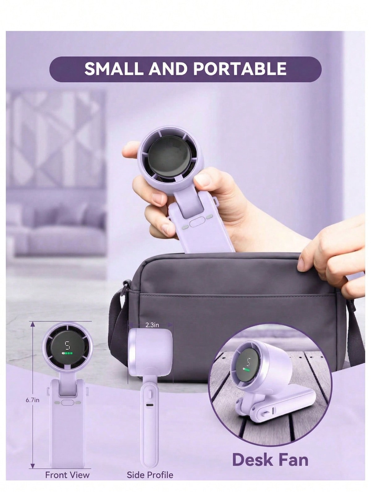 GMOX 3in1 Turbo Handheld Fan 5 - Usb Desk Fan avis et prix