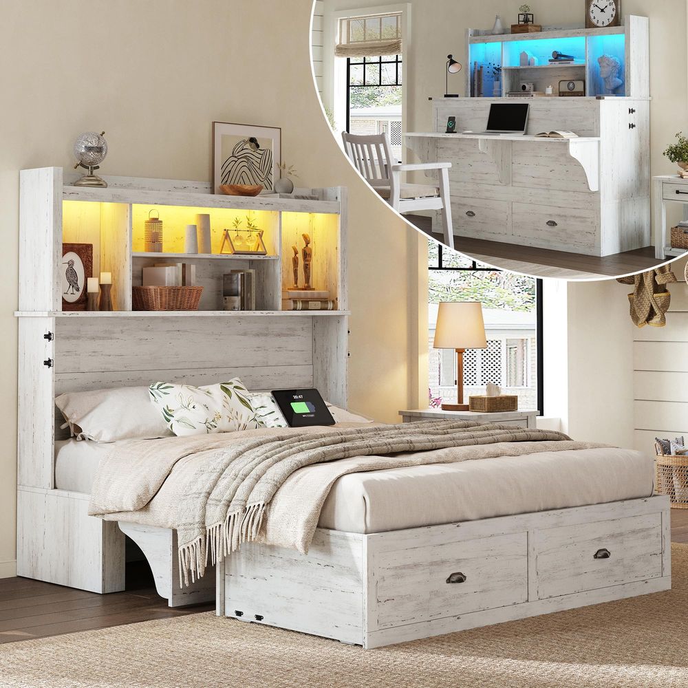 Murphy Wall Bed with Charging  - Desk Charging Station avis et prix