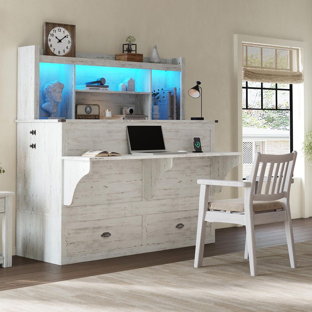 Murphy Wall Bed with Charging  - Desk Charging Station avis et prix