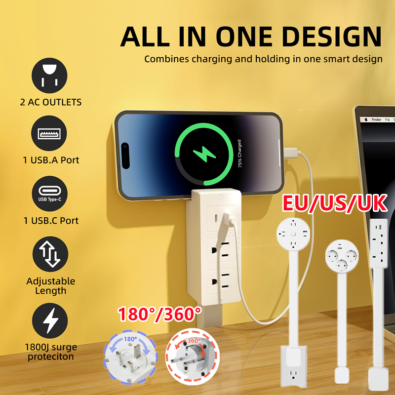 Retractable Socket Rotates Ele - Power Strip Desk avis et prix