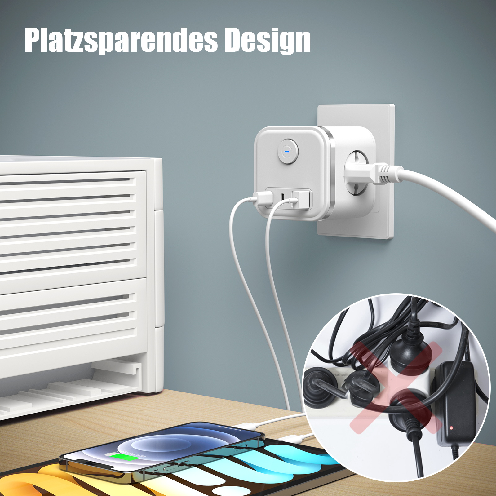 3680W Multi Plug EU Power Stri - Power Strip Desk avis et prix